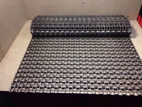 1/2x1&#034; mesh flat wire steel conveyor belt chain 24&#034;x49&#034; l 4&#039; for sale