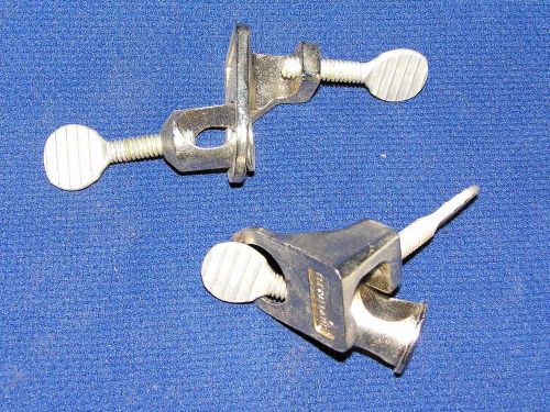 2 Fisher Scientific Swivel Connectors, Nickel-Plated Zinc, No. 14-666-26Q