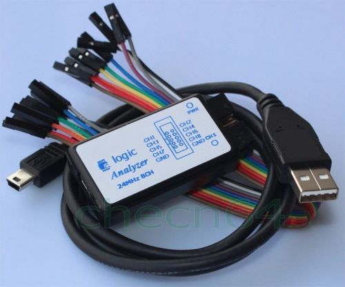 USB Logic Analyser 24M 8CH 24MHz Buffered I/O For FPGA ARM 1.1.18