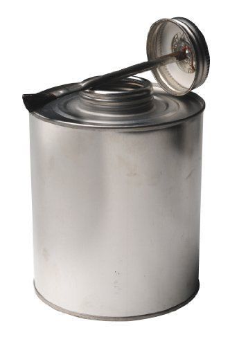 Vestil btl-mtb-32 tin plated steel round bottle with brush lid  32 oz capacity for sale
