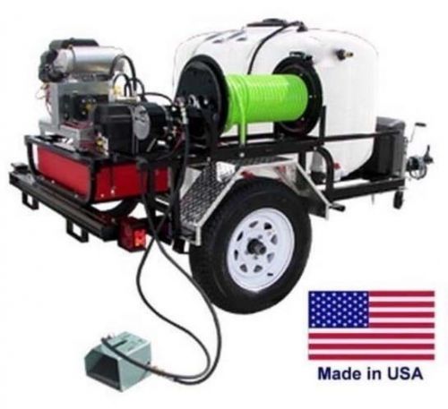 Pressure washer jetter - trailer mounted - 200 gallon - 8 gpm - 3500 psi - 22 hp for sale