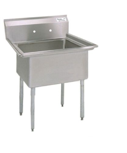 One Compartment Sink Stainless Steel 23&#034;x23 13/16&#034;, 18&#034;x18&#034; bowl BBKS-1-18-12