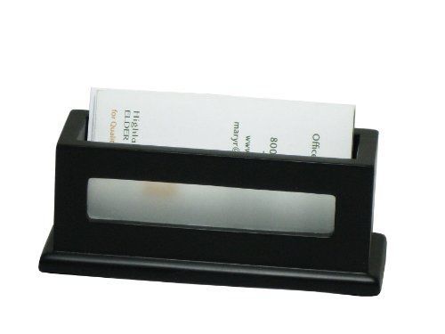Victor Technology Business Card Holder, Midnight Black (1156-5)