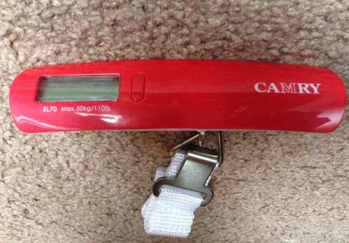 Camry 5.31 x 3 Inches Digital Luggage Scale, Red, One Size