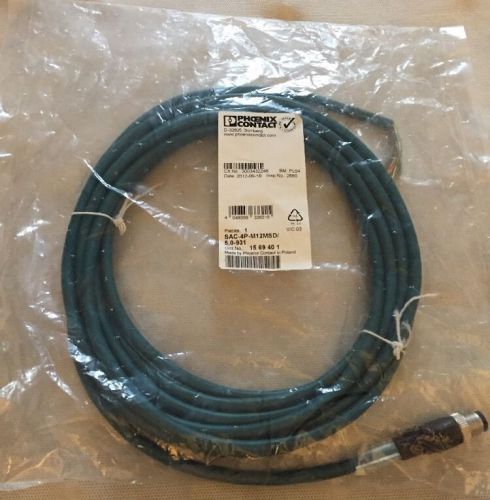 Phoenix Contact SAC-4P-M12MSD/5,0-931 Wire D-32825 Blomberg PL04 NEW!