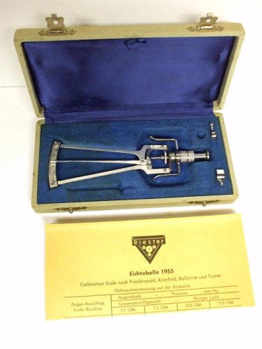 Vintage Schioetz-Tonometer Autoclaveable Eye Opthalmic Medical Instrument German