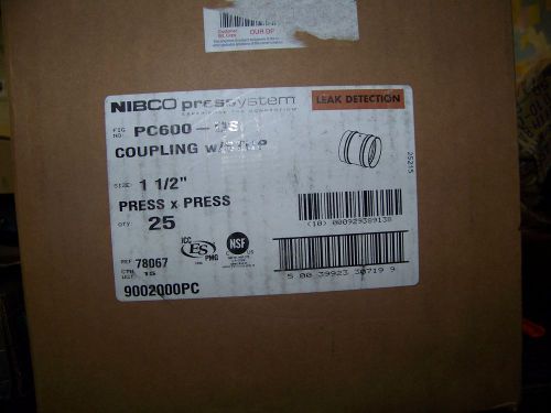 NIBCO Pressystem Leak Detection coupling with stop PC600-DS 1 1/2&#034; copper