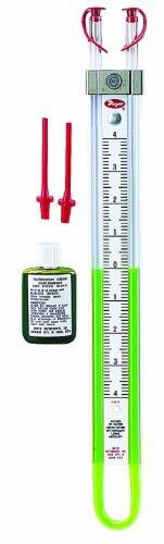 Dwyer flex-tube series 1222 u-tube manometer, vinyl tubing, includes red or for sale
