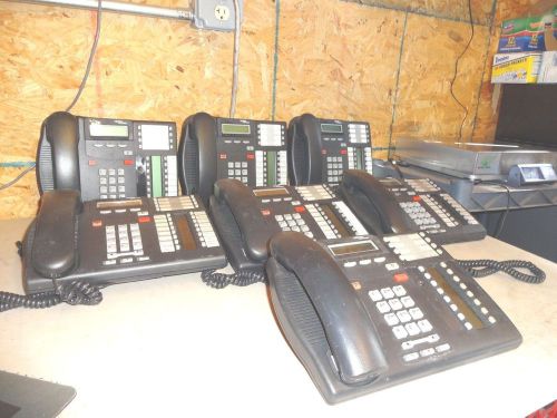 Lot Of 7 Nortel T7316E NT8B27JAAA Charcoal Black Phones