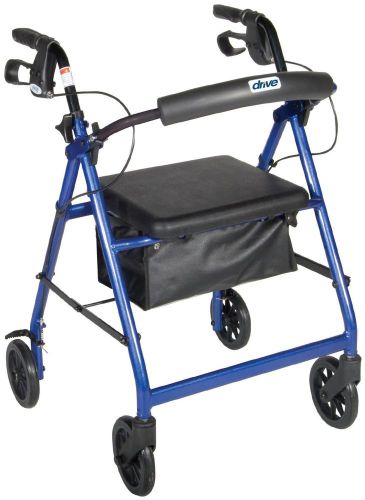 R726bl-aluminum rollator, 6&#034; casters(blue)-free shipping for sale