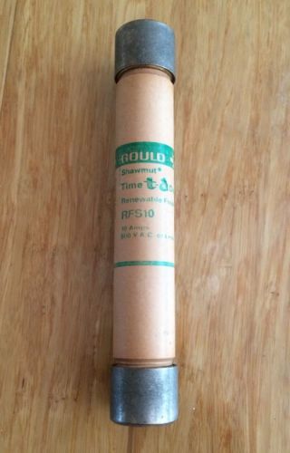 NEW Gould Shawmut Renewable Fuse 600VAC 10 Amp.