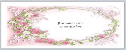 30 Personalized Return Address Labels Flowers Buy 3 get 1 free (bo633)