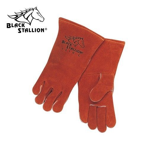 Revco black stallion 101r leather stick welding gloves sz lg for sale