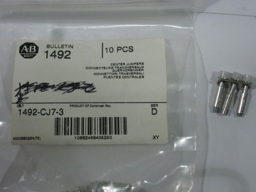 1492-cj7-3 allen bradley terminal block jumpers new bag of 10 ser d 3 pole for sale