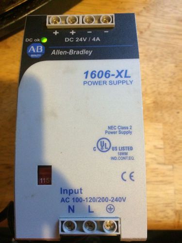 1606 XL Allen Bradley Power Supply DC 24v / 4A XLDNET4 AB