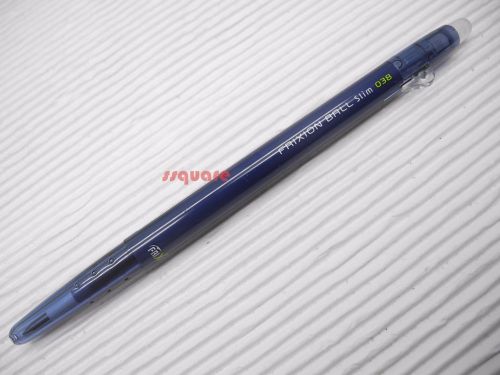 2 x pilot frixion ball slim 0.38mm erasable rollerball gel ink pen, blue-black for sale