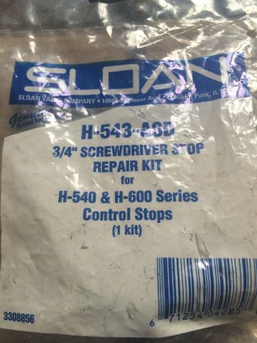 Sloan h543-asd 3/4 inch stop kit urinal toilet water closet flushometer repair for sale