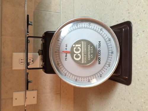 VINTAGE CCI LCD MECHANICAL SCALE TEMPERATURE COMPENSATED MODEL LCD 7004 70LBX40Z