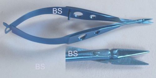 titanium Vannas Scissors Micro Blades 6mm long Sharp Tip Straight Ophthalmic