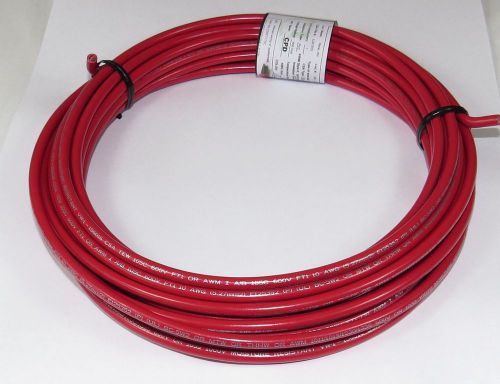 10AWG, UL1015, 600 volt, 105/2, Red Hook Up Wire, 25 Feet