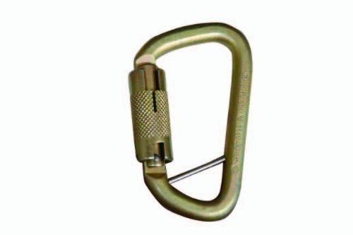 Elk River 17451 Fall Rated Steel Carabiner with Auto Twist-Lock and Pin, 3600