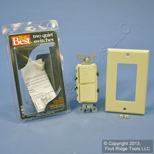 Do it best ivory decora dual rocker wall light switch single pole control 522430 for sale