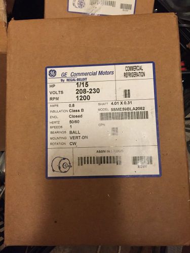 GE Commercial Motors model # 5SME59BLA2082
