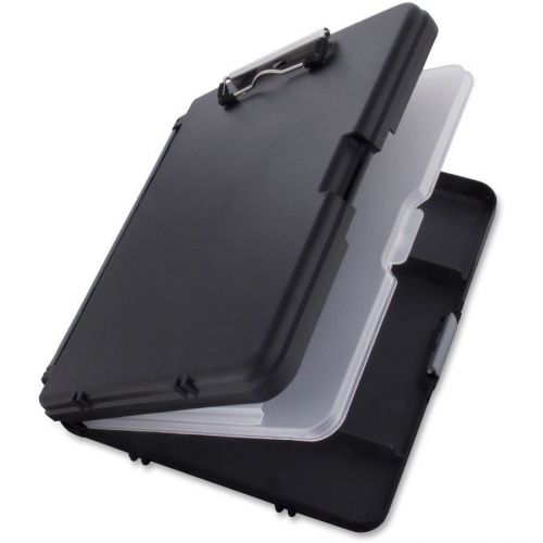 Saunders Storage Clipboard Black Durable Plastic Used