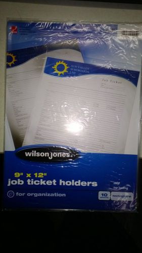 Acco Brands, Inc. Wilson Jones Job Ticket Holder Non Glare 10 Pack 9&#034; x 12&#034;