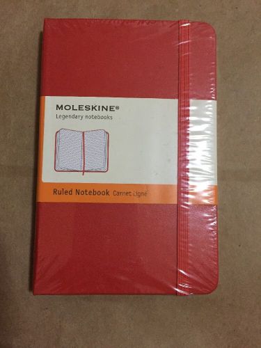 Moleskine Ruled Notebook Hard Cover 192 Lined 3.5&#034;x5.5&#034;