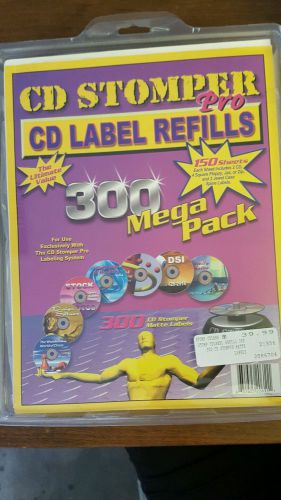 CD Stomper Pro CD Label Refills 280 labels 140 Steets  MSRP $39.99