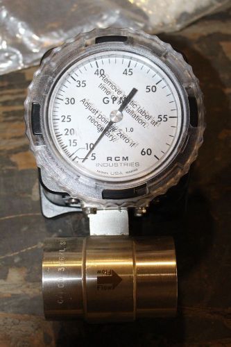 New rcm gauge 1 1/2-73-r-60-a 180 psig 212f 1 1/2&#034; valve for sale