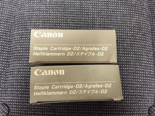 1 BOX OF 3 NEW OEM CANON D2 STAPLES   0250A002[AD]  1 BOX OF THREE CARTRIDGES