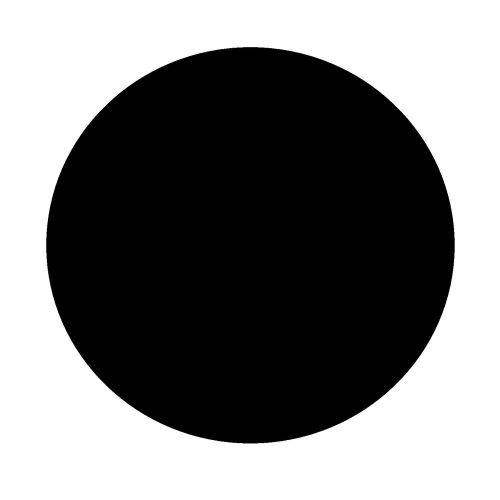 3/4&#034; Diameter Black Circle Labels (500 per Roll)