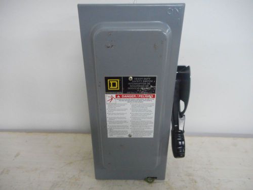 SQUARE D H221N SAFETY SWITCH 30 AMP 240 VOLT DISCONNECT FUSIBLE INDOOR