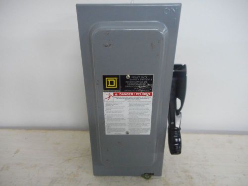 SQUARE D H221N SAFETY SWITCH 30 AMP 240 VOLT DISCONNECT FUSIBLE INDOOR