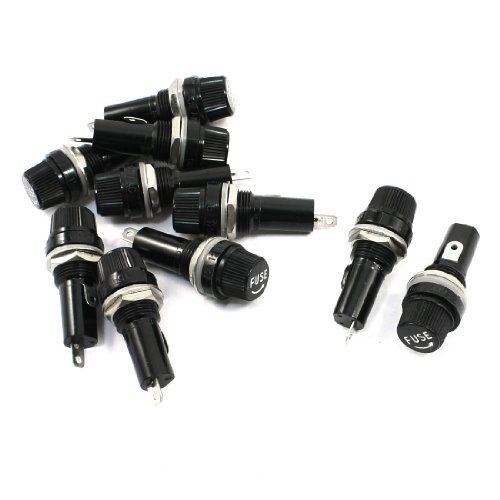 Amico AC 125V/15A 250V/10A Replacement 6x30mm Fuse Holders 10 Pcs