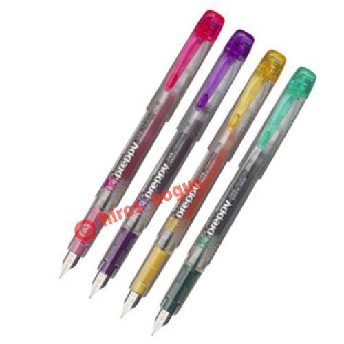 Platinum Fountain Pen, Preppy, 4 colors set, 0.3mm Fine Nib PPQ-200