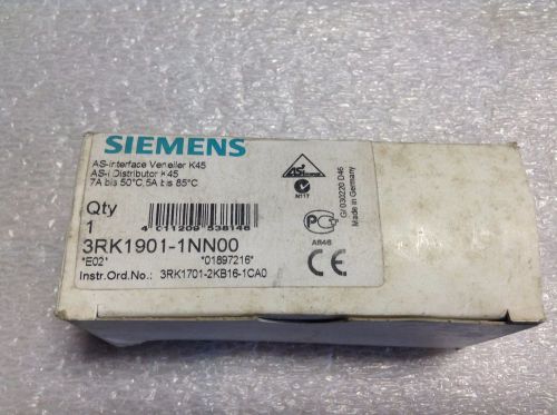 Siemens 3RK1901-1NN00 AS-Interface AS-I Distribution Block 3RK19011NN00 New (TB)