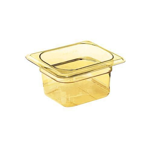 Cambro 66HP150 H-Pan, Plastic Hi-Temp, 1/6 Size, 6&#034; Deep, Polysulfone