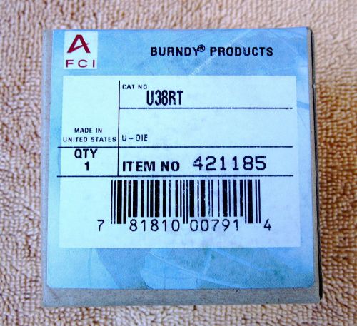 Brand New Burndy U38RT Index 400 Pink Crimping Die Factory Sealed Free Shipping