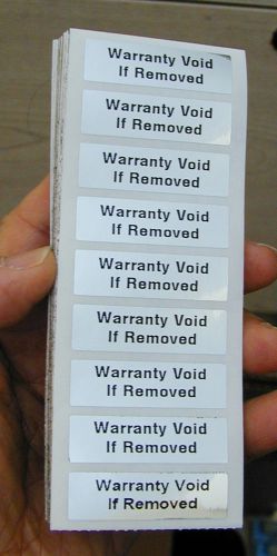 100 Printed Security Seals Tamper Evident Warranty Void Labels Sticker Seals