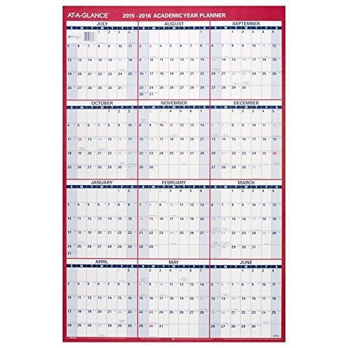 At-A-Glance AT-A-GLANCE Wall Calendar 2016, Erasable, 12 Months, Reversible for