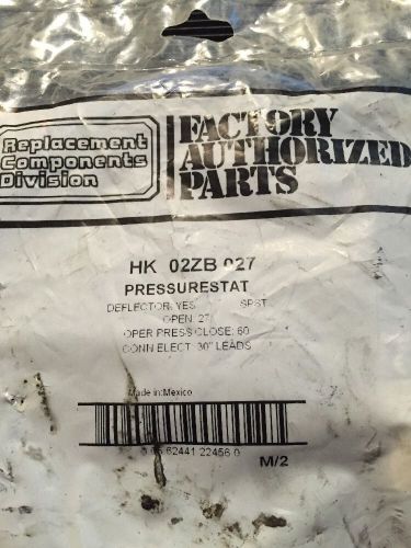 Carrier Bryant Payne or Universal Low Pressure Control Switch HK 02ZB 027
