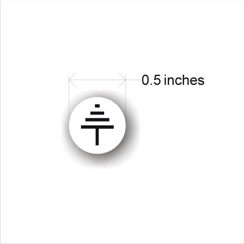 Electrical Schematic Safety Label GROUND Symbol Decal sticker (SET OF 10)