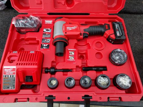 milwaukee m18 forcelogic knockout tool 1/2 to 4&#034; set brand new