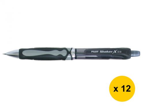 GENUINE Pilot H-315 The Shaker X 0.5mm Mechanical Pencil (12pcs) - Black