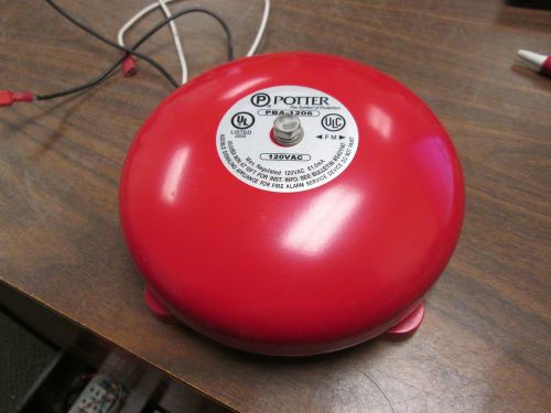 Potter Alarm Bell PBA-1206 120VAC 81mA New Take Out