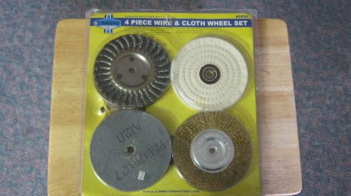 Cummins 4 Piece Wire &amp; Cloth Wheel Set