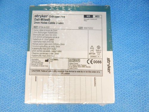 Stryker 6704-4-020 ortho dall miles 2mm holes cable sleeve (qty 1)-x for sale